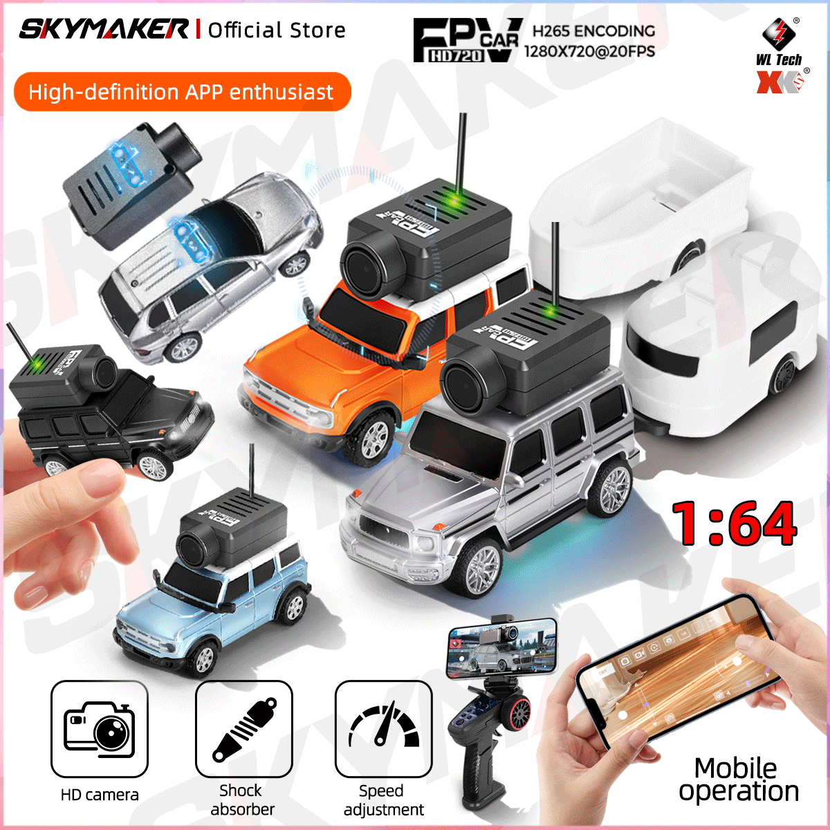 Rc Hobby Horizon - Wltoys Mini FPV APP Control Car