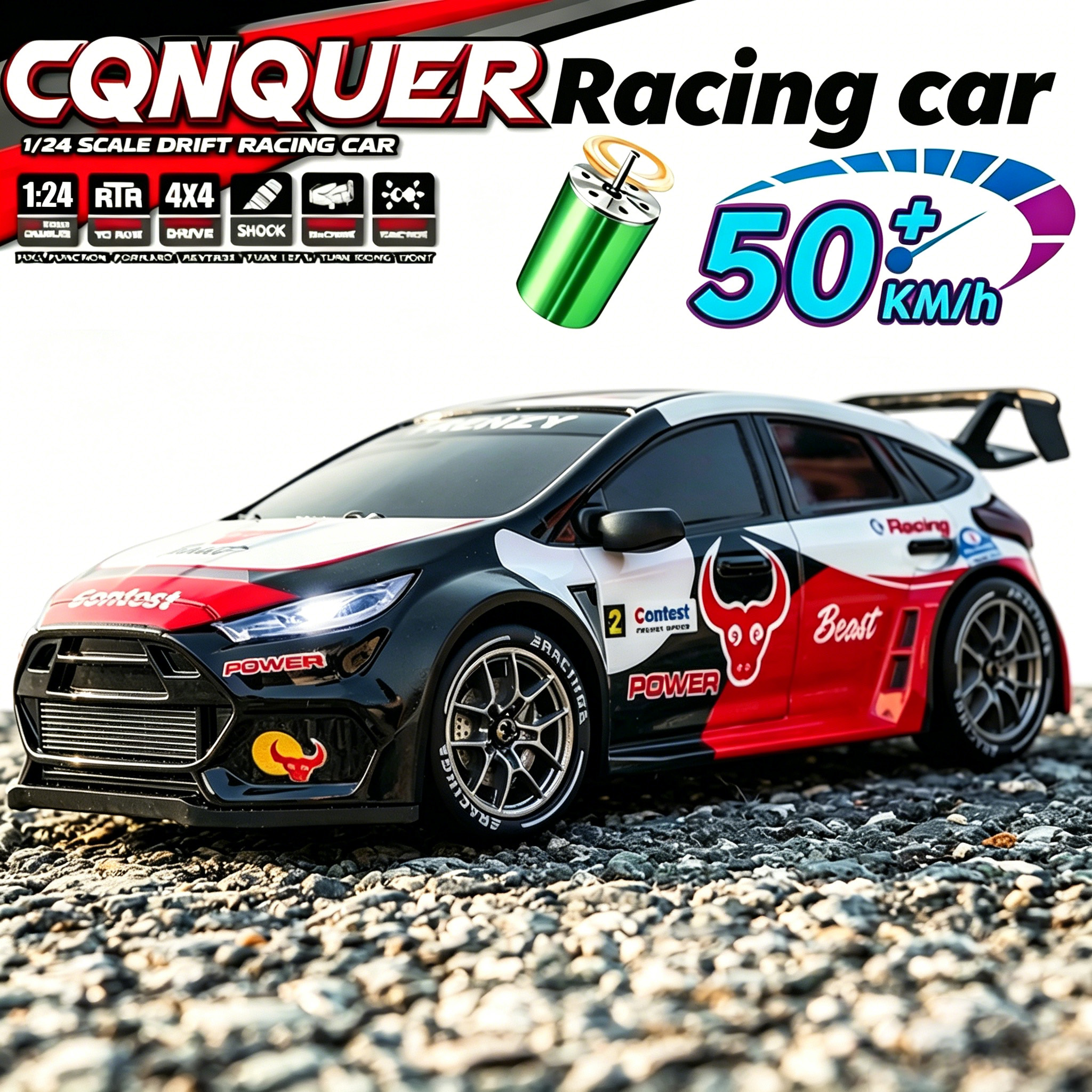 Rc Hobby Horizon - 1：24 4WD 50KM/H RC Car Stunt