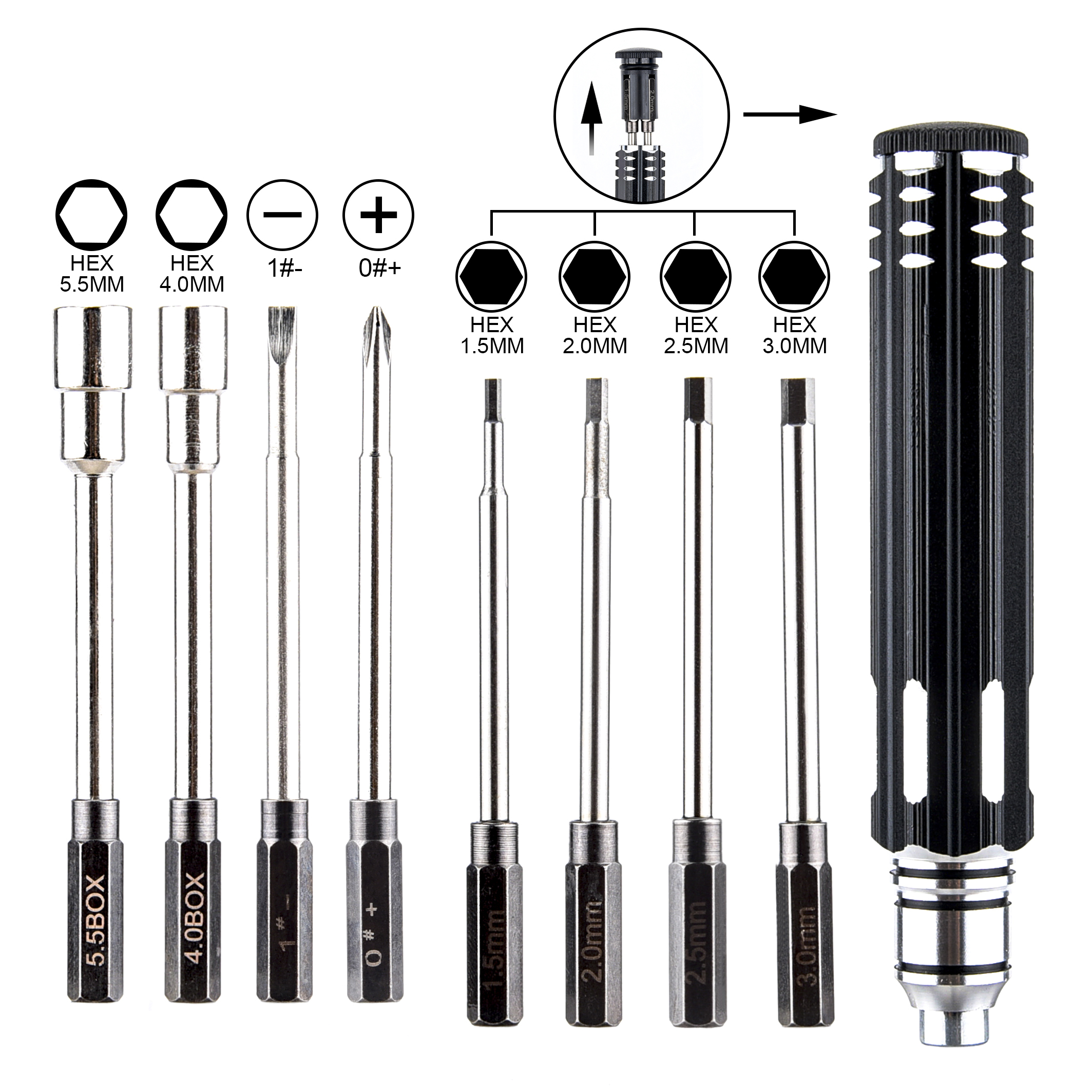 RC Tools Hex Screw Driver 1.5  - Hobby Queen Rc 리뷰 및 가격