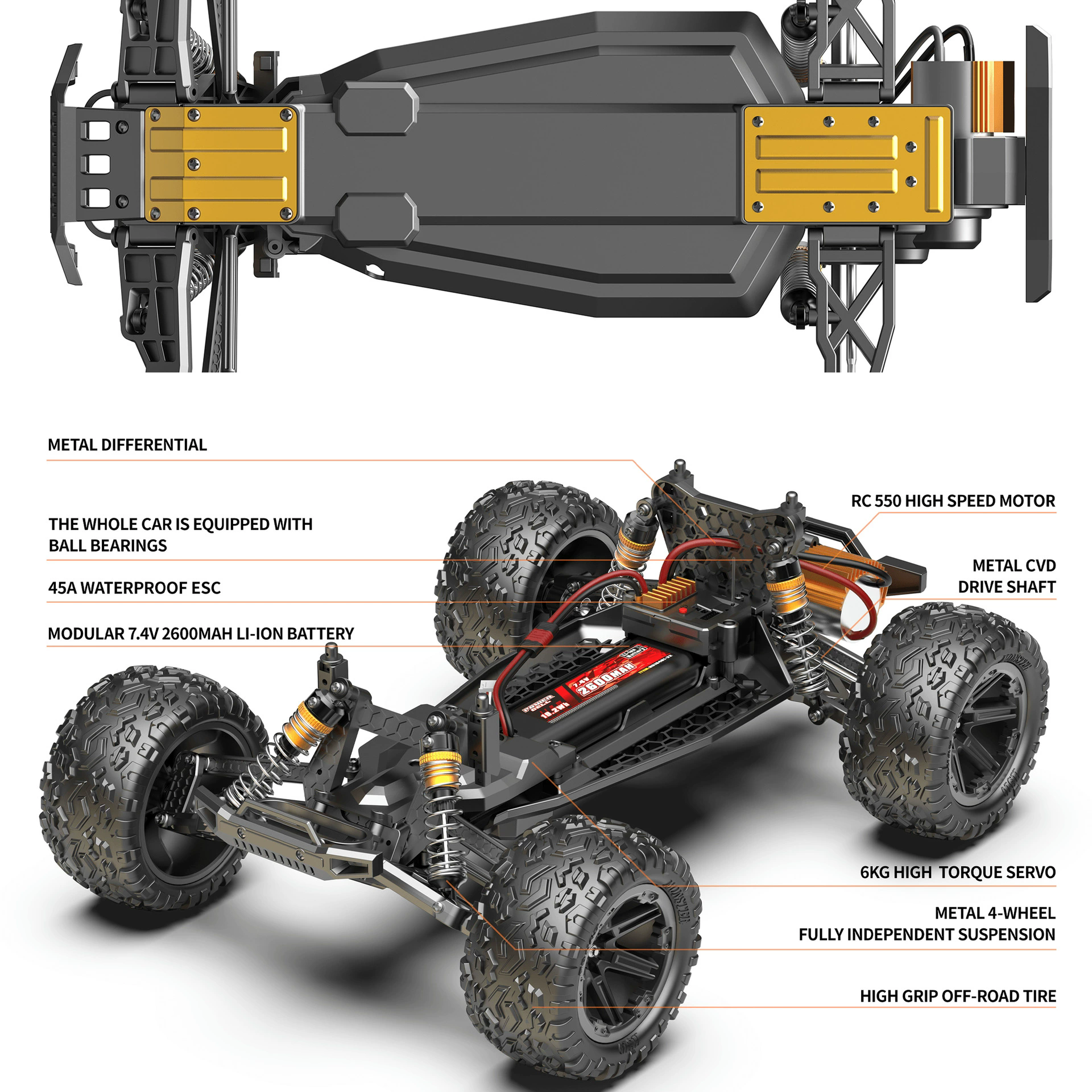 1:8 Large Size RC Car 60KM/H H - Rc Hobby Toucan 리뷰 및 가격
