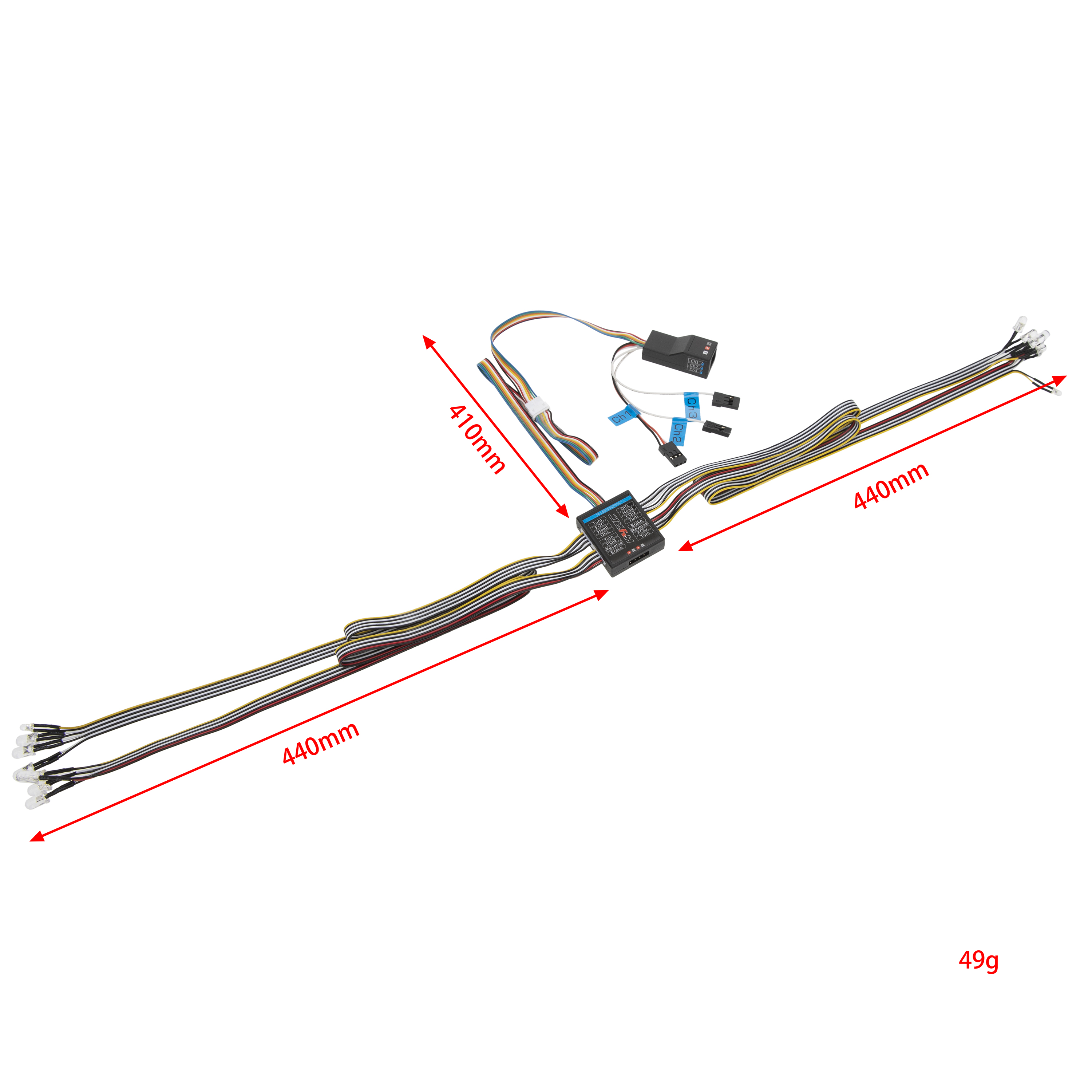 14 LED Lights System Front & R - Rc Hobby Horizon 리뷰 및 가격