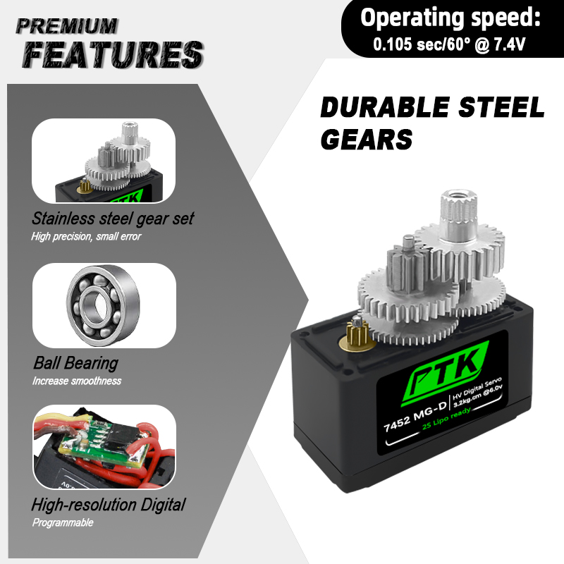 PTK 7452 MG-D 9g Digital Servo - Rc Hobby Grade 리뷰 및 가격